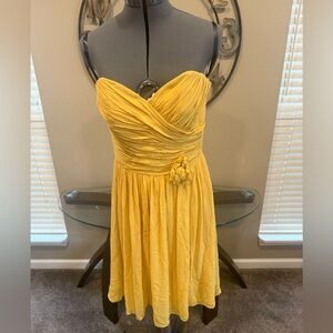 Elegant Gold Strapless Dress by After Six‎ Size 10 Sample NWT